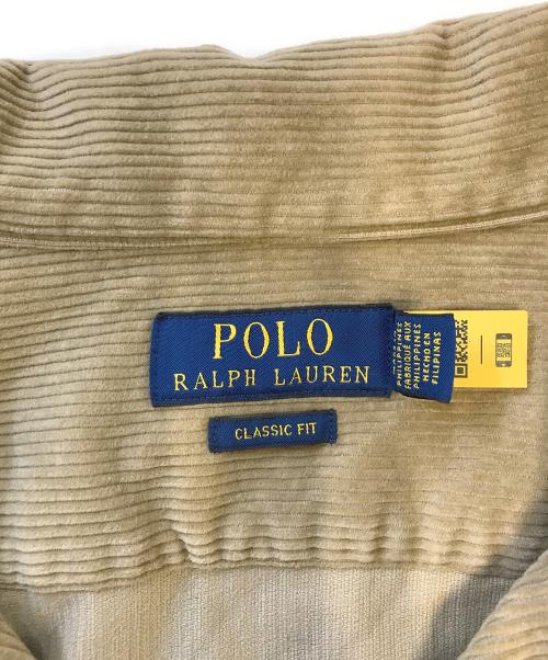 POLO RALPH LAUREN（ポロ・ラルフローレン）POLO RALPH LAUREN (ポロ・ラルフローレン) コーデュロイシャツジャケット カーキ サイズ:XXLの古着・服飾アイテム