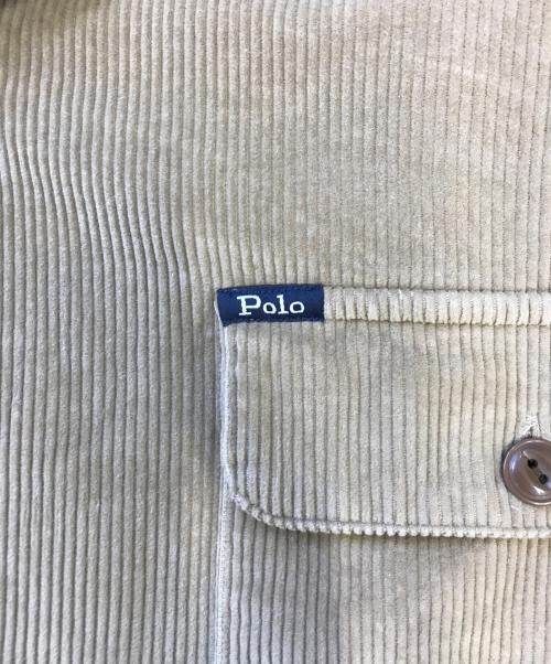 POLO RALPH LAUREN（ポロ・ラルフローレン）POLO RALPH LAUREN (ポロ・ラルフローレン) コーデュロイシャツジャケット カーキ サイズ:XXLの古着・服飾アイテム