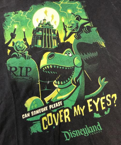 キャラクターTシャツ（キャラクターTシャツ）キャラクターTシャツ (キャラクターTシャツ) 00s DISNEY(ディズニー) キャラクターTシャツ ブラック サイズ:Mの古着・服飾アイテム