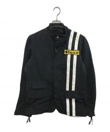 DSQUARED2（ディースクエアード）の古着「ナイロンライダースジャケット」｜ブラック