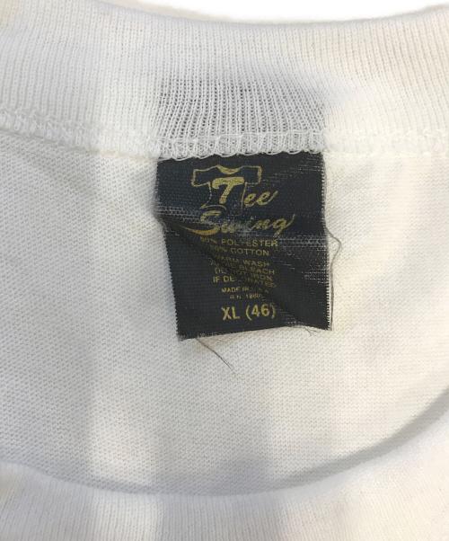 Tee Swing（ティースウィング）Tee Swing (ティースウィング) プロモーション プリントTシャツ ホワイト サイズ:XLの古着・服飾アイテム