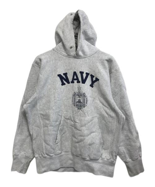 MIDSHIPMEN STORE（ミッドシップマン ストア）Midshipmen Store (ミッドシップマン ストア) プリントパーカー グレー サイズ:Mの古着・服飾アイテム