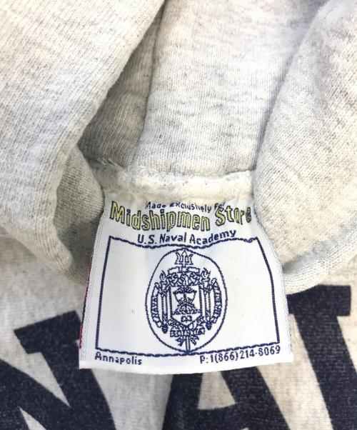 MIDSHIPMEN STORE（ミッドシップマン ストア）Midshipmen Store (ミッドシップマン ストア) プリントパーカー グレー サイズ:Mの古着・服飾アイテム