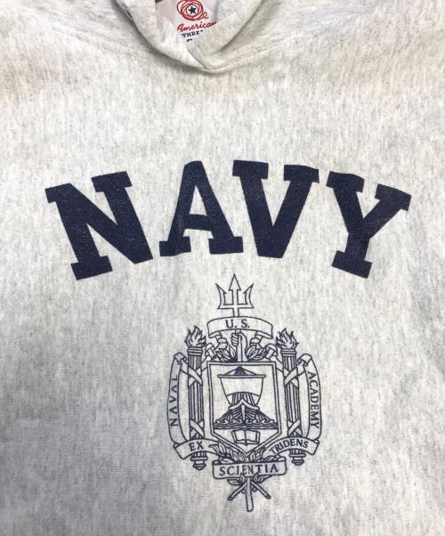 MIDSHIPMEN STORE（ミッドシップマン ストア）Midshipmen Store (ミッドシップマン ストア) プリントパーカー グレー サイズ:Mの古着・服飾アイテム