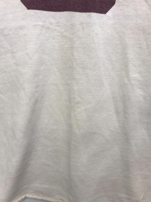 Champion（チャンピオン）Champion (チャンピオン) 染込みプリントカットソー アイボリー サイズ:Ⅼの古着・服飾アイテム