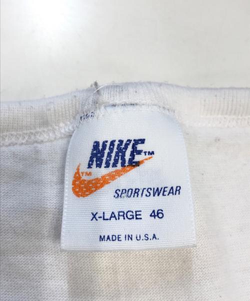 NIKE（ナイキ）NIKE (ナイキ) ヘンリーネックカットソー ホワイト×レッド サイズ:Lの古着・服飾アイテム