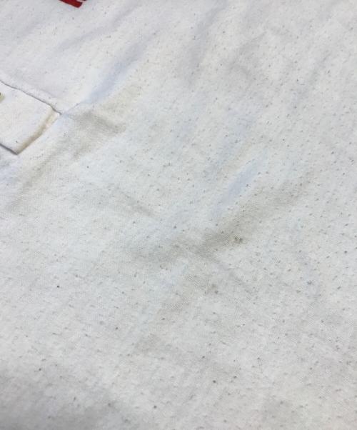 NIKE（ナイキ）NIKE (ナイキ) ヘンリーネックカットソー ホワイト×レッド サイズ:Lの古着・服飾アイテム