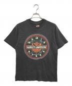 モーターサイクルTシャツモーターサイクルTシャツ）の古着「90s HARLEY-DAVIDSON(ハーレーダビッドソン) モーターサイクルTシャツ」｜ブラック