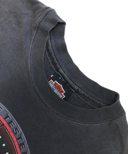 モーターサイクルTシャツ（モーターサイクルTシャツ）モーターサイクルTシャツ (モーターサイクルTシャツ) 90s HARLEY-DAVIDSON(ハーレーダビッドソン) モーターサイクルTシャツ ブラック サイズ:Mの古着・服飾アイテム