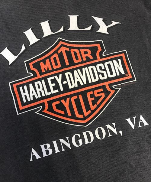 モーターサイクルTシャツ（モーターサイクルTシャツ）モーターサイクルTシャツ (モーターサイクルTシャツ) 90s HARLEY-DAVIDSON(ハーレーダビッドソン) モーターサイクルTシャツ ブラック サイズ:Mの古着・服飾アイテム