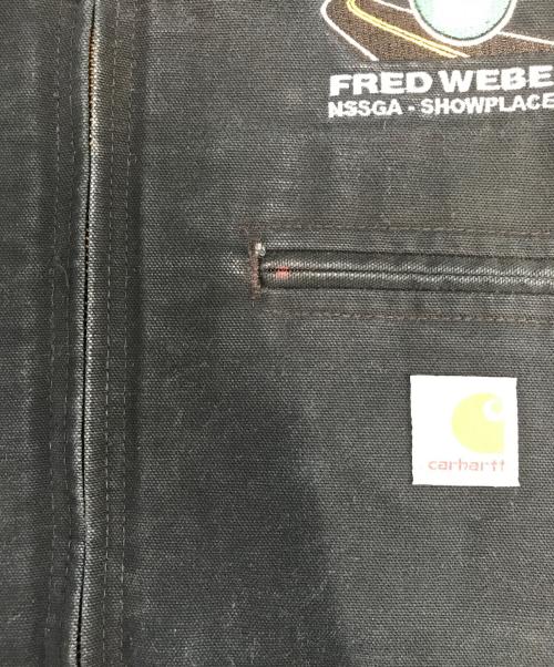CarHartt（カーハート）CarHartt (カーハート) 企業ロゴ デトロイトジャケット ブラック サイズ:48の古着・服飾アイテム