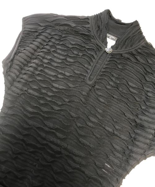 CHANEL（シャネル）CHANEL (シャネル) 切替ノースリーブワンピース ブラック サイズ:34の古着・服飾アイテム