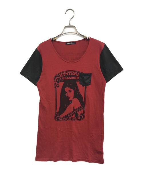 Hysteric Glamour（ヒステリックグラマー）Hysteric Glamour (ヒステリックグラマー) Tシャツ レッド サイズ:FREEの古着・服飾アイテム