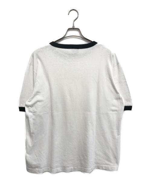 CHANGES（チェンジズ）CHANGES (チェンジズ) 00s PAC-MAN(パックマン) キャラクターリンガーTシャツ ホワイト サイズ:XLの古着・服飾アイテム
