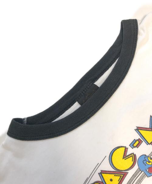 CHANGES（チェンジズ）CHANGES (チェンジズ) 00s PAC-MAN(パックマン) キャラクターリンガーTシャツ ホワイト サイズ:XLの古着・服飾アイテム
