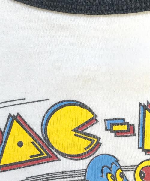 CHANGES（チェンジズ）CHANGES (チェンジズ) 00s PAC-MAN(パックマン) キャラクターリンガーTシャツ ホワイト サイズ:XLの古着・服飾アイテム