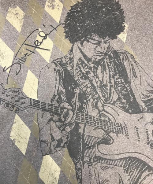 アーティストTシャツ（アーティストTシャツ）アーティストTシャツ (アーティストTシャツ) 00s JIMI HENDRIX(ジミ・ヘンドリックス) アーティストＴシャツ ラベンダー サイズ:XLの古着・服飾アイテム