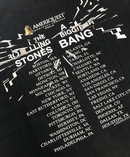 バンドTシャツ（バンドTシャツ）バンドTシャツ (バンドTシャツ) 00s THE ROLLING STONES(ローリング・ストーンズ) バンドTシャツ ブラック サイズ:Mの古着・服飾アイテム