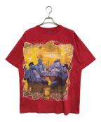 give me faceギブ・ミー・フェイス）の古着「00s プリントTシャツ」｜レッド