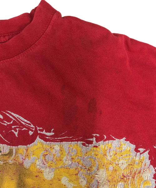 give me face（ギブ・ミー・フェイス）give me face (ギブ・ミー・フェイス) 00s プリントTシャツ レッド サイズ:XLの古着・服飾アイテム