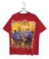 give me face（ギブ・ミー・フェイス）の古着「00s プリントTシャツ」｜レッド