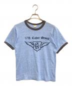 RUSSELL ATHLETICラッセルアスレチック）の古着「リンガーTシャツ」｜スカイブルー
