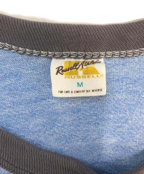 RUSSELL ATHLETIC（ラッセルアスレチック）RUSSELL ATHLETIC (ラッセルアスレチック) リンガーTシャツ スカイブルー サイズ:Mの古着・服飾アイテム