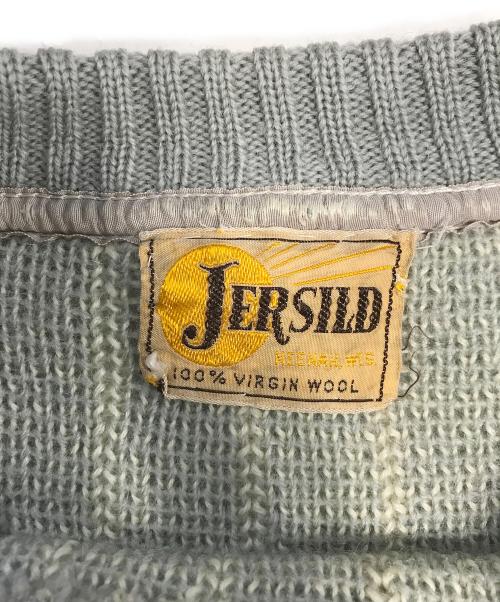 JERSILD（ジャーシルド）JERSILD (ジャーシルド) 柄ニット グレー サイズ:表記なしの古着・服飾アイテム