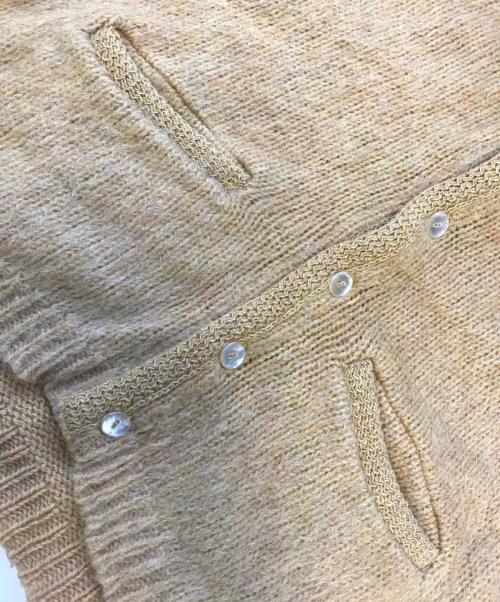 Sarby（サービー）Sarby (サービー) モヘアカーディガン マスタード サイズ:Mの古着・服飾アイテム