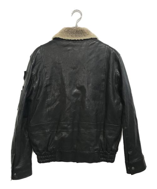 AERONAUTICA MILITARE（アエロナウティカ ミリターレ）AERONAUTICA MILITARE (アエロナウティカ ミリターレ) フライトジャケット ブラック サイズ:50の古着・服飾アイテム