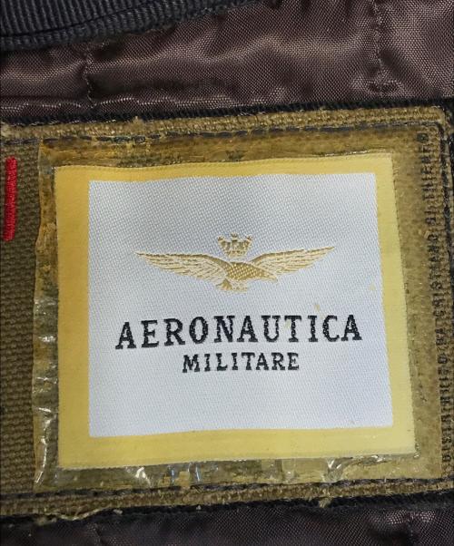 AERONAUTICA MILITARE（アエロナウティカ ミリターレ）AERONAUTICA MILITARE (アエロナウティカ ミリターレ) フライトジャケット ブラック サイズ:50の古着・服飾アイテム