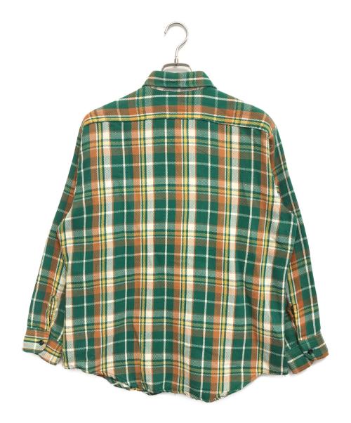 big mac（ビッグマック）big mac (ビッグマック) ヘビーチェックネルシャツ グリーン サイズ:Lの古着・服飾アイテム