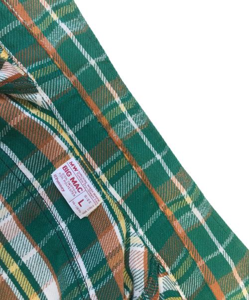 big mac（ビッグマック）big mac (ビッグマック) ヘビーチェックネルシャツ グリーン サイズ:Lの古着・服飾アイテム