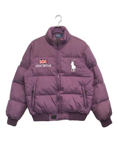 POLO RALPH LAUREN（ポロ・ラルフローレン）POLO RALPH LAUREN (ポロ・ラルフローレン) ビッグポニー刺繍ダウンジャケット パープル サイズ:XLの古着・服飾アイテム