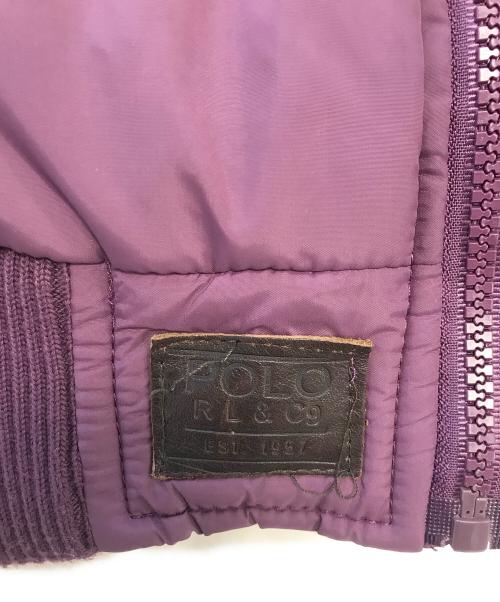 POLO RALPH LAUREN（ポロ・ラルフローレン）POLO RALPH LAUREN (ポロ・ラルフローレン) ビッグポニー刺繍ダウンジャケット パープル サイズ:XLの古着・服飾アイテム