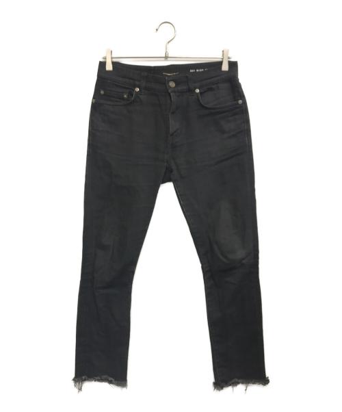 Saint Laurent Paris（サンローランパリ）Saint Laurent Paris (サンローランパリ) カットオフスキニージーンズ ブラック サイズ:29の古着・服飾アイテム