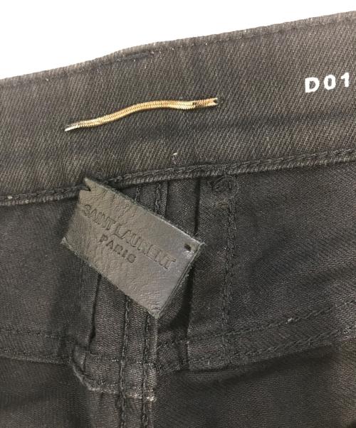 Saint Laurent Paris（サンローランパリ）Saint Laurent Paris (サンローランパリ) カットオフスキニージーンズ ブラック サイズ:29の古着・服飾アイテム