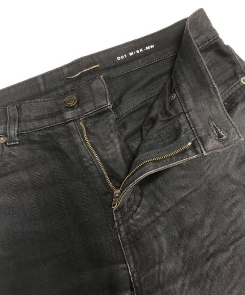 Saint Laurent Paris（サンローランパリ）Saint Laurent Paris (サンローランパリ) カットオフスキニージーンズ ブラック サイズ:29の古着・服飾アイテム