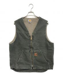 CarHartt（カーハート）の古着「裏ボアダックベスト」｜モスグリーン