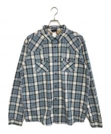 Patagonia（パタゴニア）の古着「オーガニックコットンチェックシャツ」｜スカイブルー