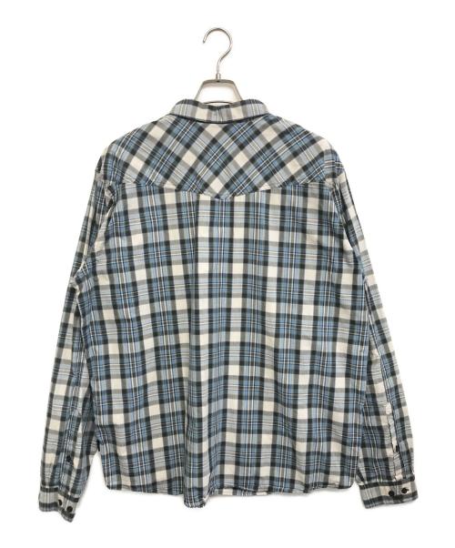 Patagonia（パタゴニア）Patagonia (パタゴニア) オーガニックコットンチェックシャツ スカイブルー サイズ:XLの古着・服飾アイテム
