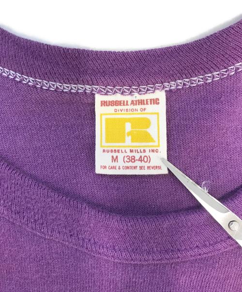 RUSSELL ATHLETIC（ラッセルアスレチック）RUSSELL ATHLETIC (ラッセルアスレチック) プリントTシャツ パープル サイズ:Mの古着・服飾アイテム