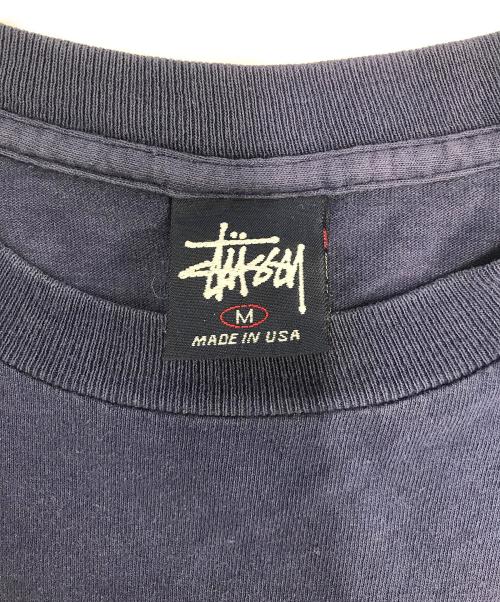 stussy（ステューシー）stussy (ステューシー) プリントTシャツ ネイビー サイズ:Mの古着・服飾アイテム