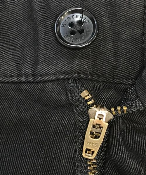 Hysteric Glamour（ヒステリックグラマー）Hysteric Glamour (ヒステリックグラマー) 和紙チノ 尾錠付ワークパンツ ブラック サイズ:Mの古着・服飾アイテム