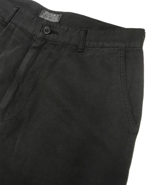 Hysteric Glamour（ヒステリックグラマー）Hysteric Glamour (ヒステリックグラマー) 和紙チノ 尾錠付ワークパンツ ブラック サイズ:Mの古着・服飾アイテム