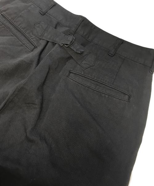 Hysteric Glamour（ヒステリックグラマー）Hysteric Glamour (ヒステリックグラマー) 和紙チノ 尾錠付ワークパンツ ブラック サイズ:Mの古着・服飾アイテム