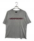 INDEPENDENTインディペンデント）の古着「両面プリントTシャツ」｜グレー
