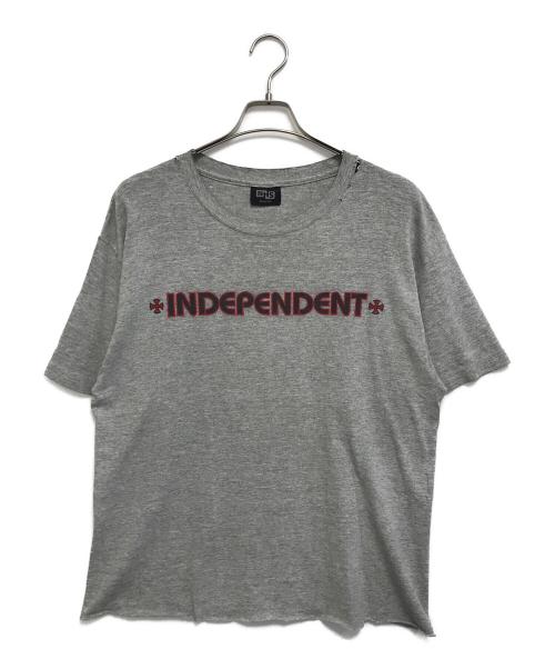 INDEPENDENT（インディペンデント）INDEPENDENT (インディペンデント) 両面プリントTシャツ グレー サイズ:表記なしの古着・服飾アイテム