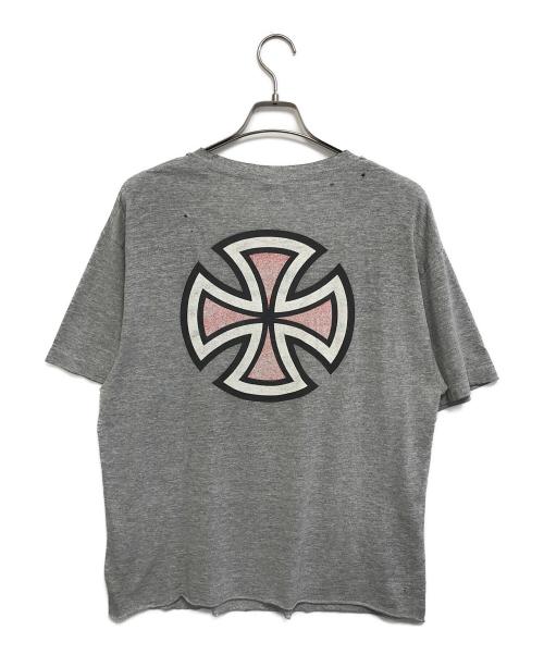 INDEPENDENT（インディペンデント）INDEPENDENT (インディペンデント) 両面プリントTシャツ グレー サイズ:表記なしの古着・服飾アイテム