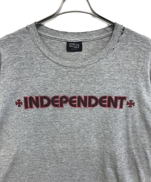 INDEPENDENT（インディペンデント）INDEPENDENT (インディペンデント) 両面プリントTシャツ グレー サイズ:表記なしの古着・服飾アイテム